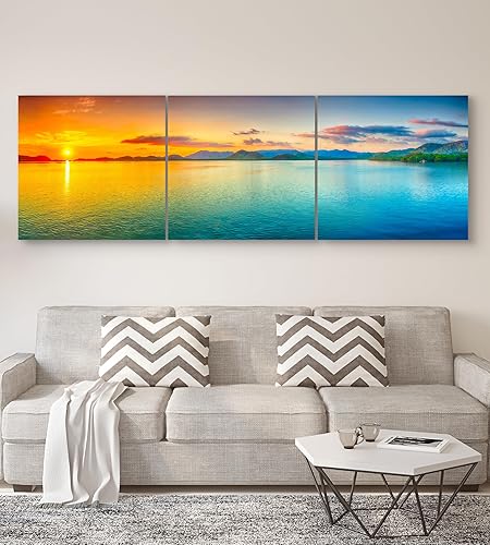 Miniatura 4 de Lienzo decorativo para pared, 3 piezas, paneles múltiples, grandes, diseño moderno y decorativo para sala de estar, comedor, cocina, habitación y