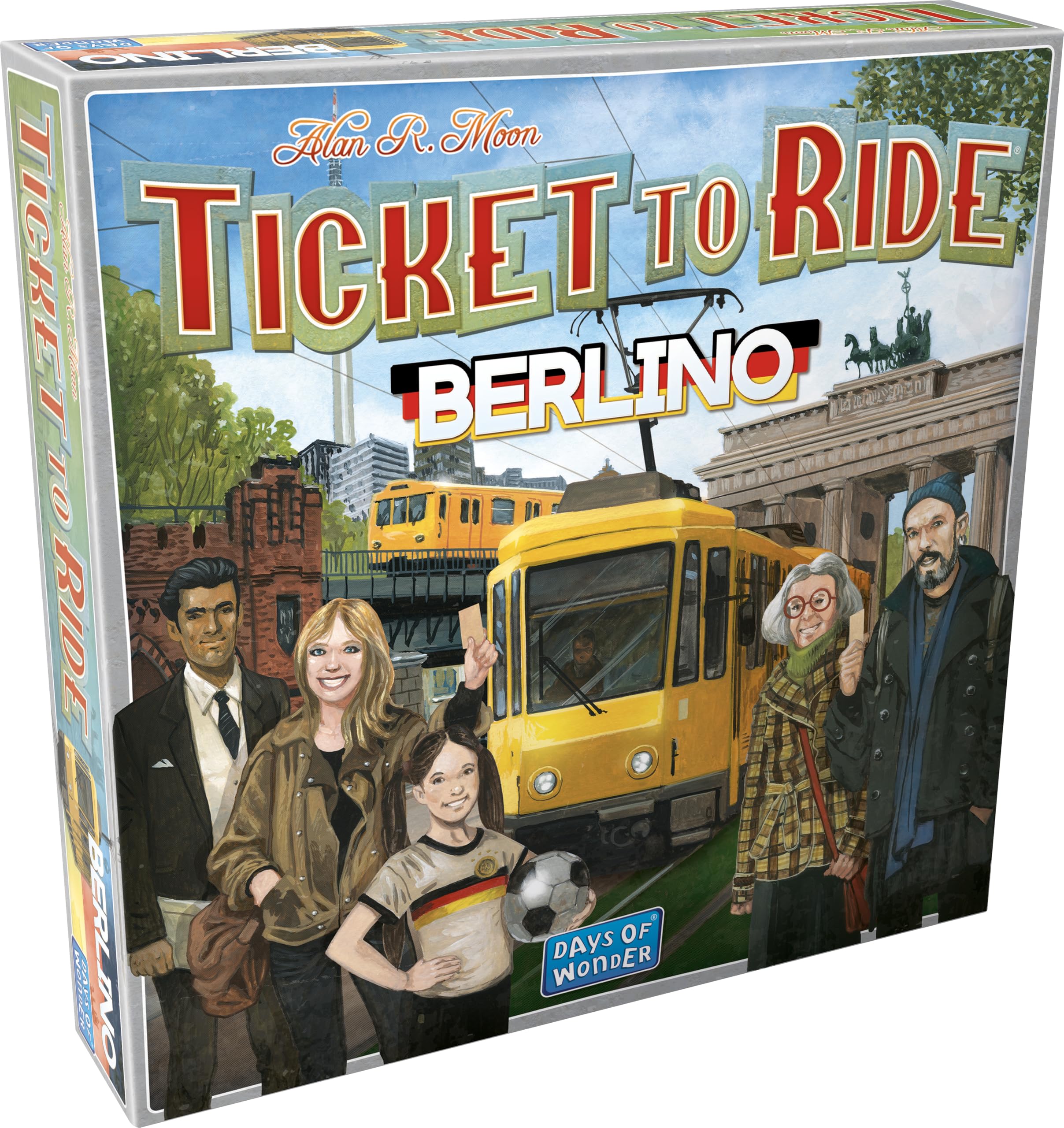 Asmodee - Ticket to Ride Berlino - Gioco da Tavolo Strategico - Scopri i Tesori di Berlino con Tram e Metropolitane - Divertimento in Famiglia - 2-4 Giocatori, 8+ Anni, Edizione in Italiano