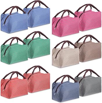 12 Pieces Lunch Bag Bulk ,Thermal Insulated Lunch Bags Tote Container