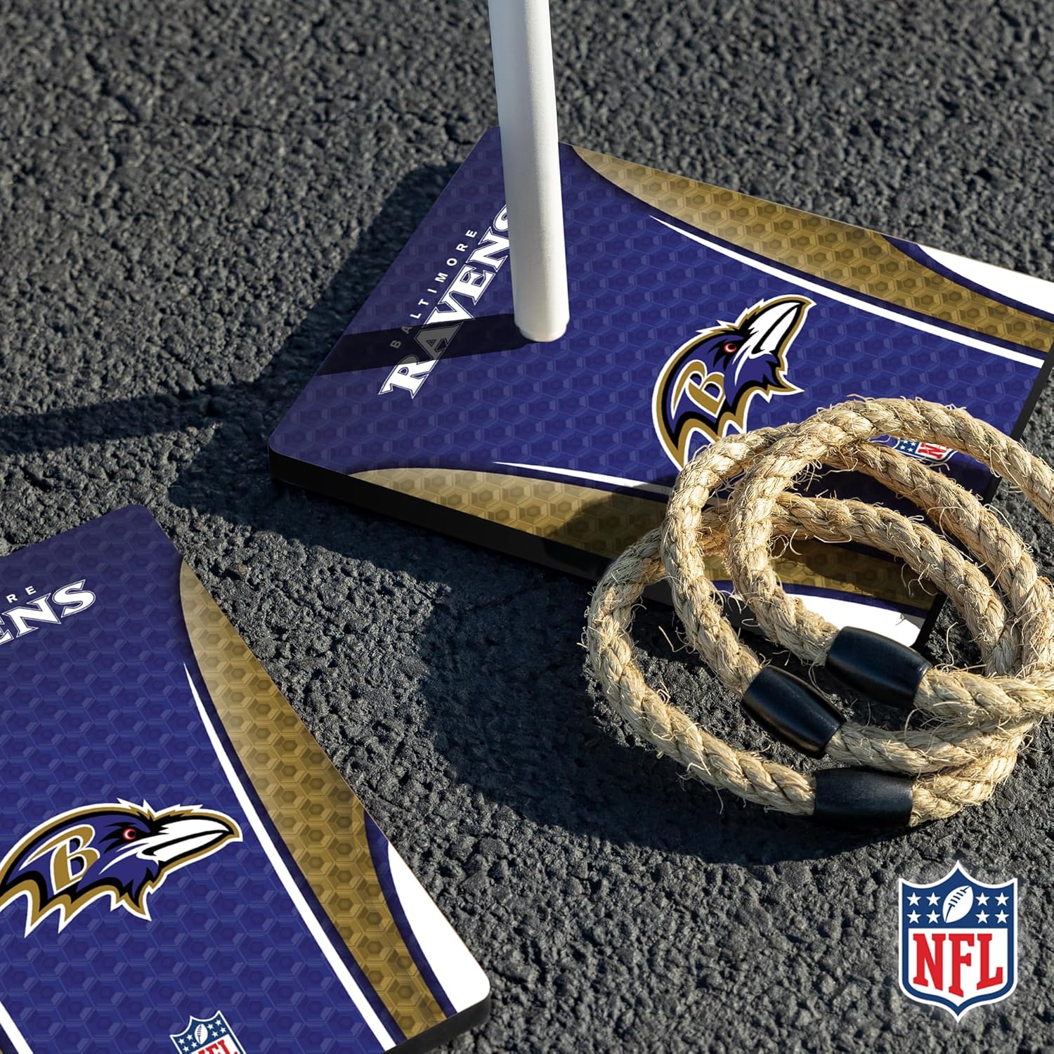 Wild Sports NFL Quoits Set with Direct Print HD Team Graphics – Tailgate Ring Toss Game – Great Gift for Any Football Fan! Ring Toss Family Outdoor Games for The Beach, BBQ, or Tailgate Party