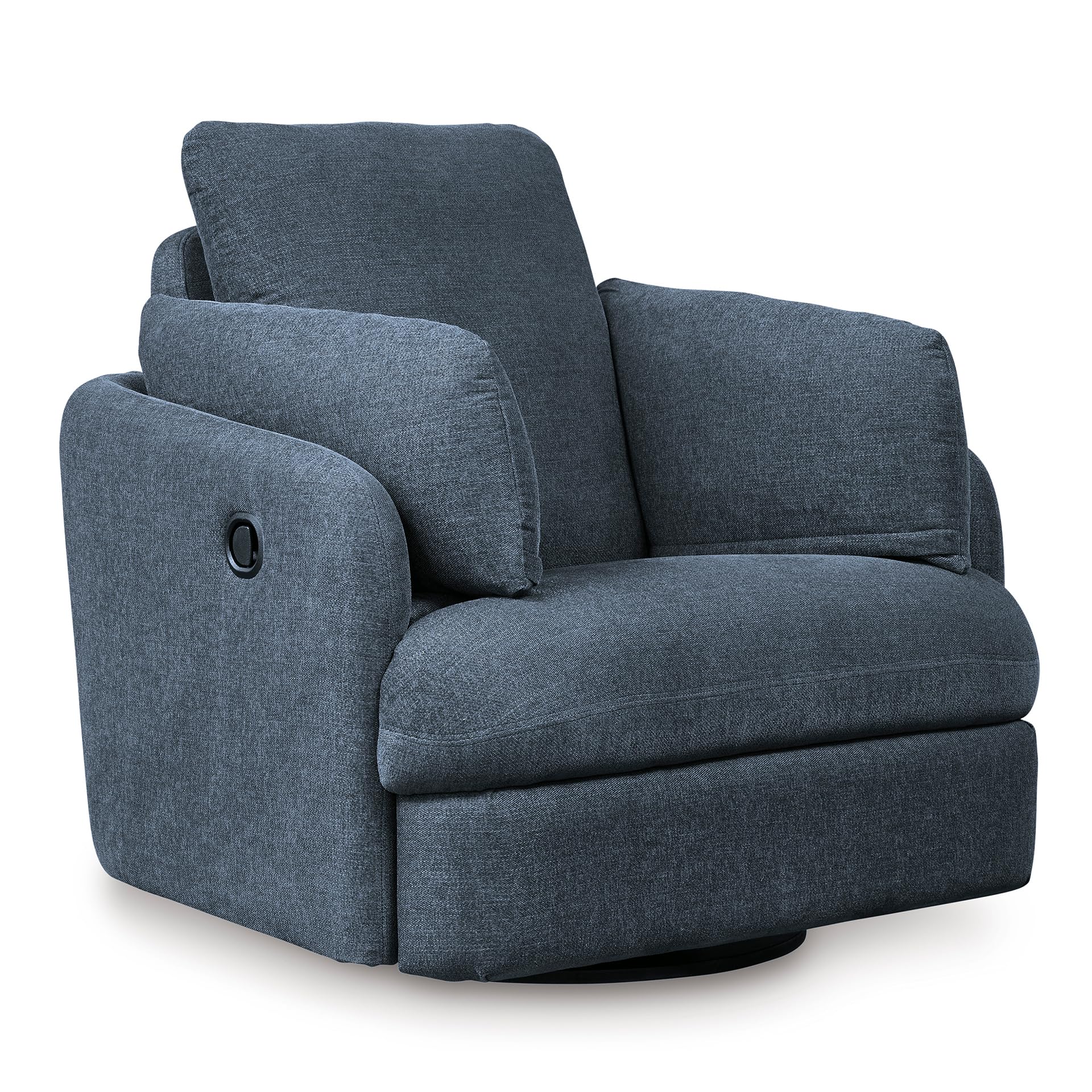 Signature Design by Ashley Modmax Swivel Glider Recliner Chair, Ink Blue