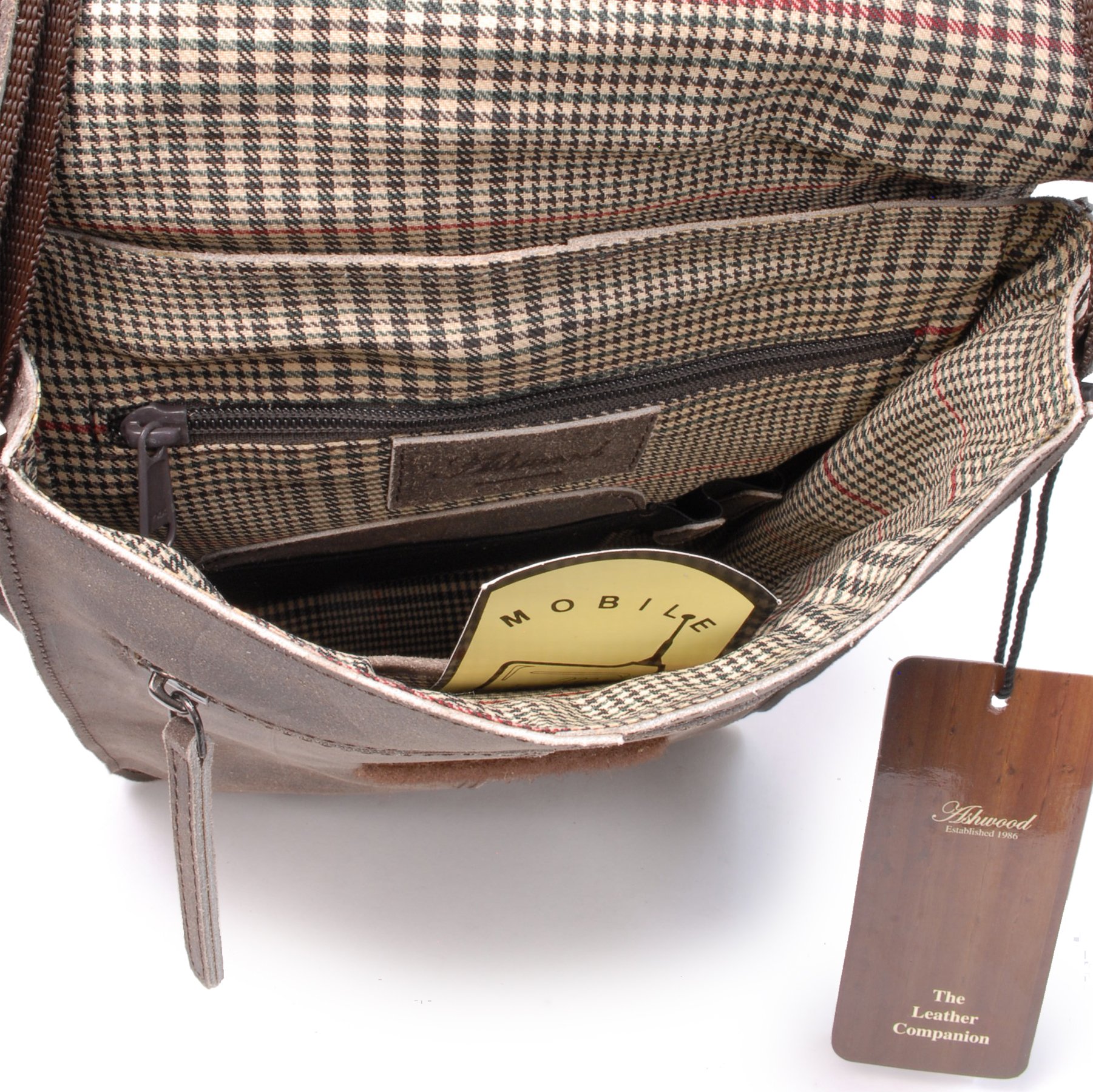 Ashwood - Messenger Bag in Pelle A5 - Borsa a Spalla da Lavoro Uomo - Borsa a Tracolla Media - 8355