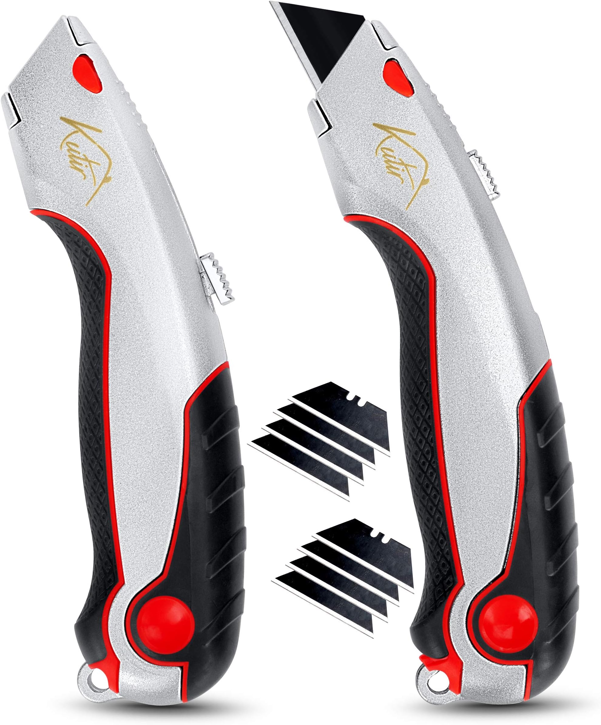 Amazon.com: Utility Knife by Kutir (Set of 2) - Retractable Razor Knife ...