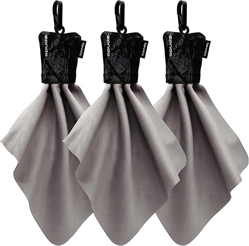 SPUDZ Classic  Toallas de microfibra de 6 x 6 pulgadas con bolsas de neopreno  Paños de limpieza de microfibra premium para laptops, lentes,