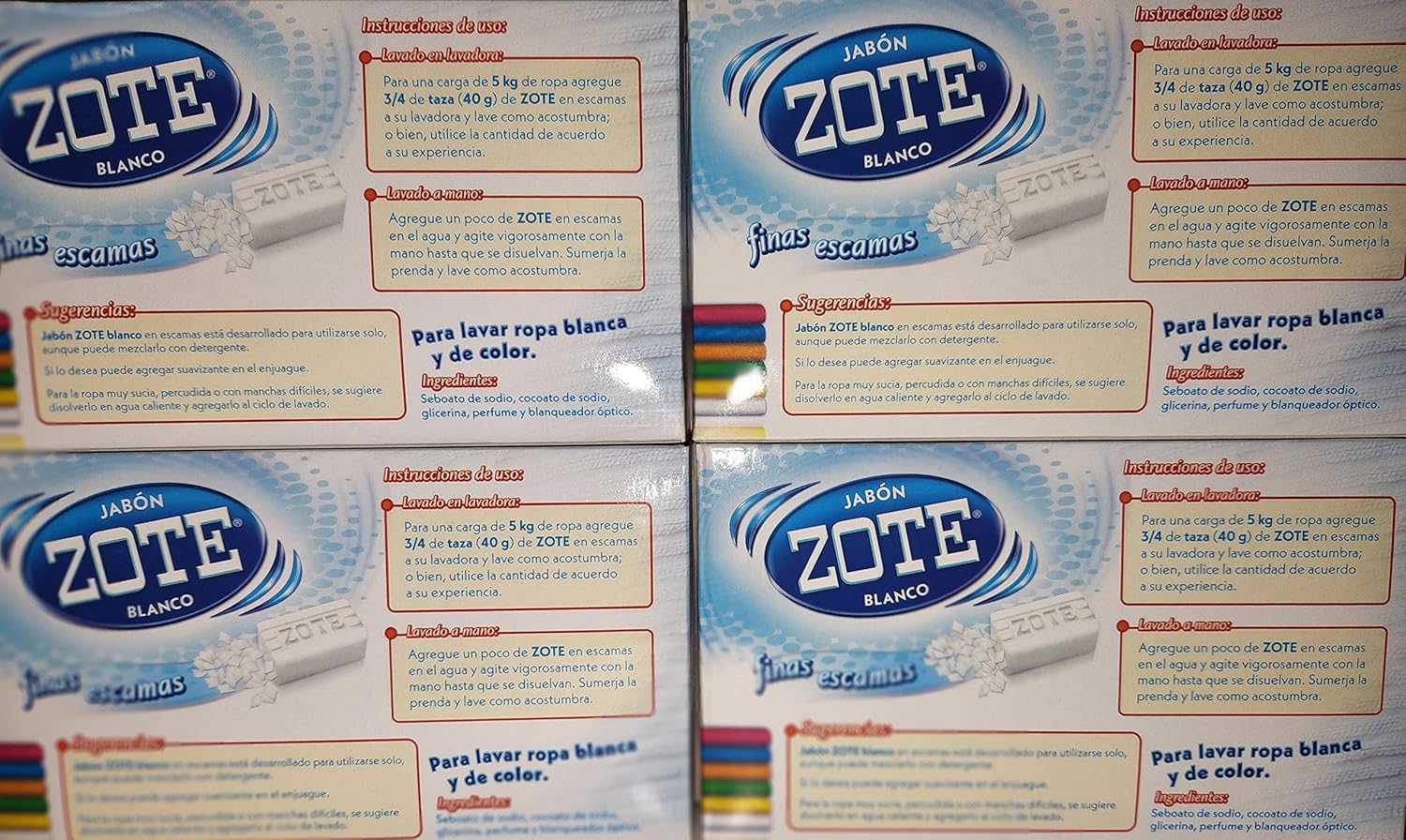 My Brand Jabon Zote Blanco Laundry Flakes (4), Pack of 3
