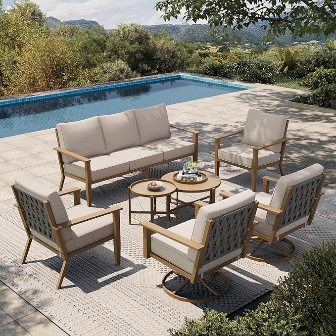 HERA'S HOUSE Patio Furniture Set 7