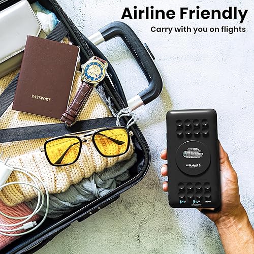 Miniatura 7 de Banco de energía inalámbrico de 20000 mAh con ventosas antideslizantes, carga rápida USB-C de 18 W compatible con iPhone 16, 15, 14, 13, 12, 11, X,