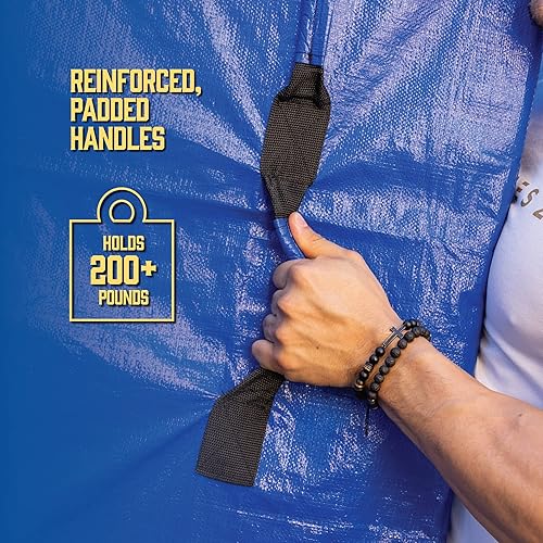 Miniatura 7 de Bolsas de colchón para mudanza con 8 asas, tamaño matrimonial XL, bolsa de colchón extra gruesa para mudanza, bolsa de almacenamiento de colchón