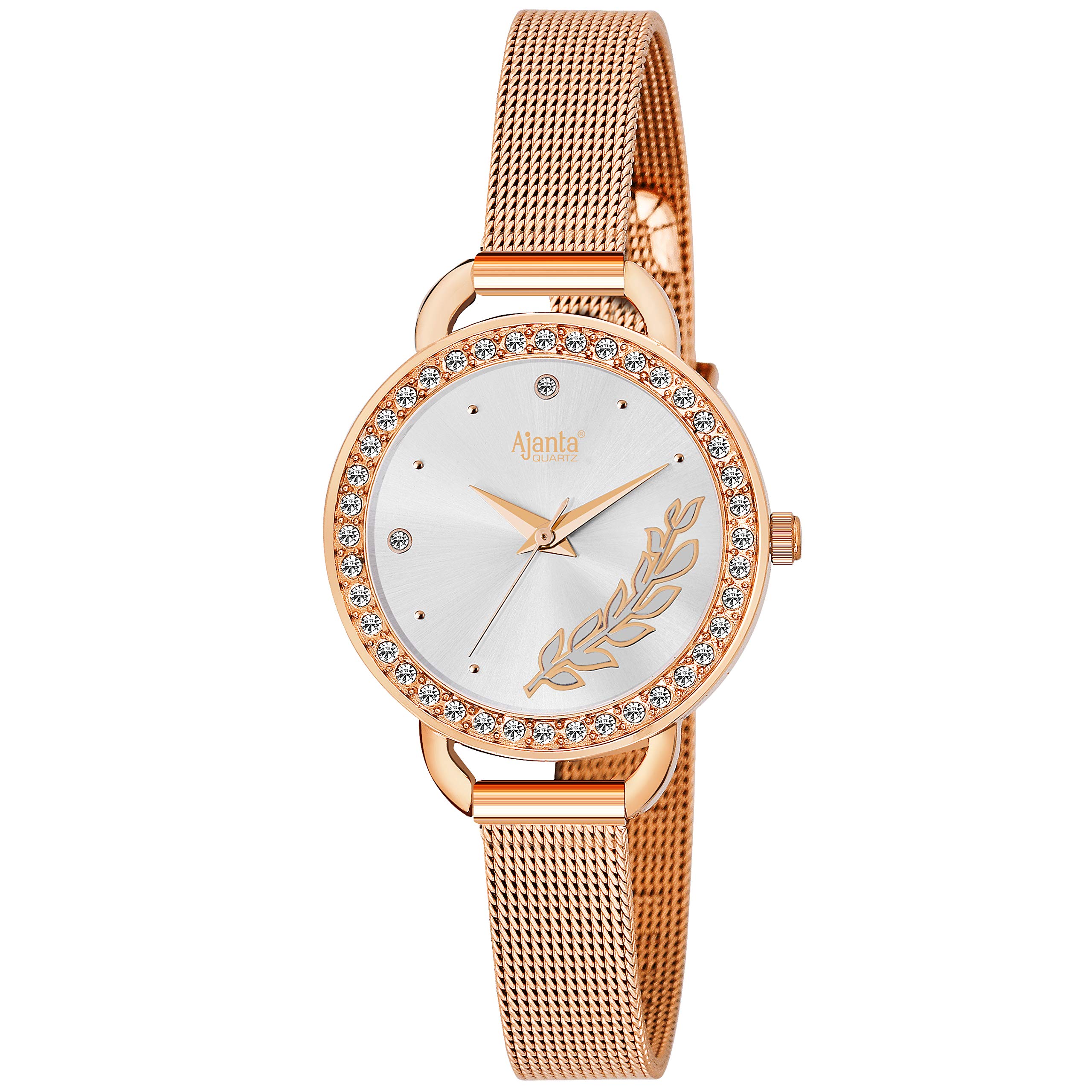Ajanta Quartz Newly Launched Stylish Rose Gold Analog Watch for Round Dial for Women and Girls&Miss&Ladies Latest Stainless Steel Wrist Watch Suitable for Casual, Formal,Gift (B07RPSTVTZ) Amazon Price History, Amazon Price Tracker
