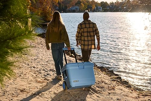 Miniatura 14 de Coleman Pro - Enfriador duro ultraligero de alta calidad con ruedas de 55 cuartos de galón, aislamiento extragrueso que mantiene el hielo hasta 5