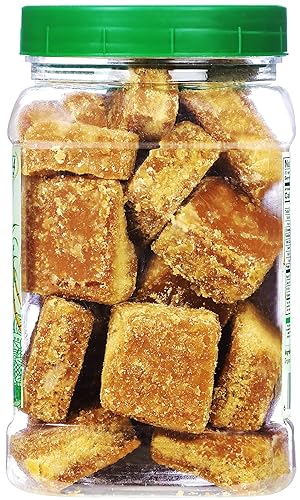 Miniatura 130 de Rani Masala Gur (Jaggery) Azúcar de caña sin refinar indio sin refinar, 17.5 oz (1.1 libras) tarro de PET de 17.64 oz ~ Apto para gluten Vegano