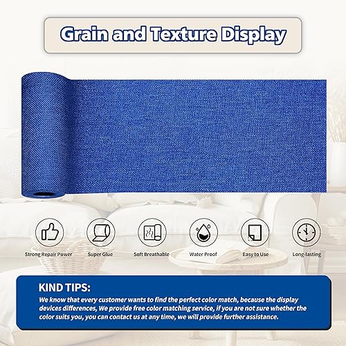 Vista 62 de Parches de reparación de lino grueso, parches de tela de lino autoadhesivos, 8 x 11 pulgadas, 2 unidades, multicolor, se pueden utilizar