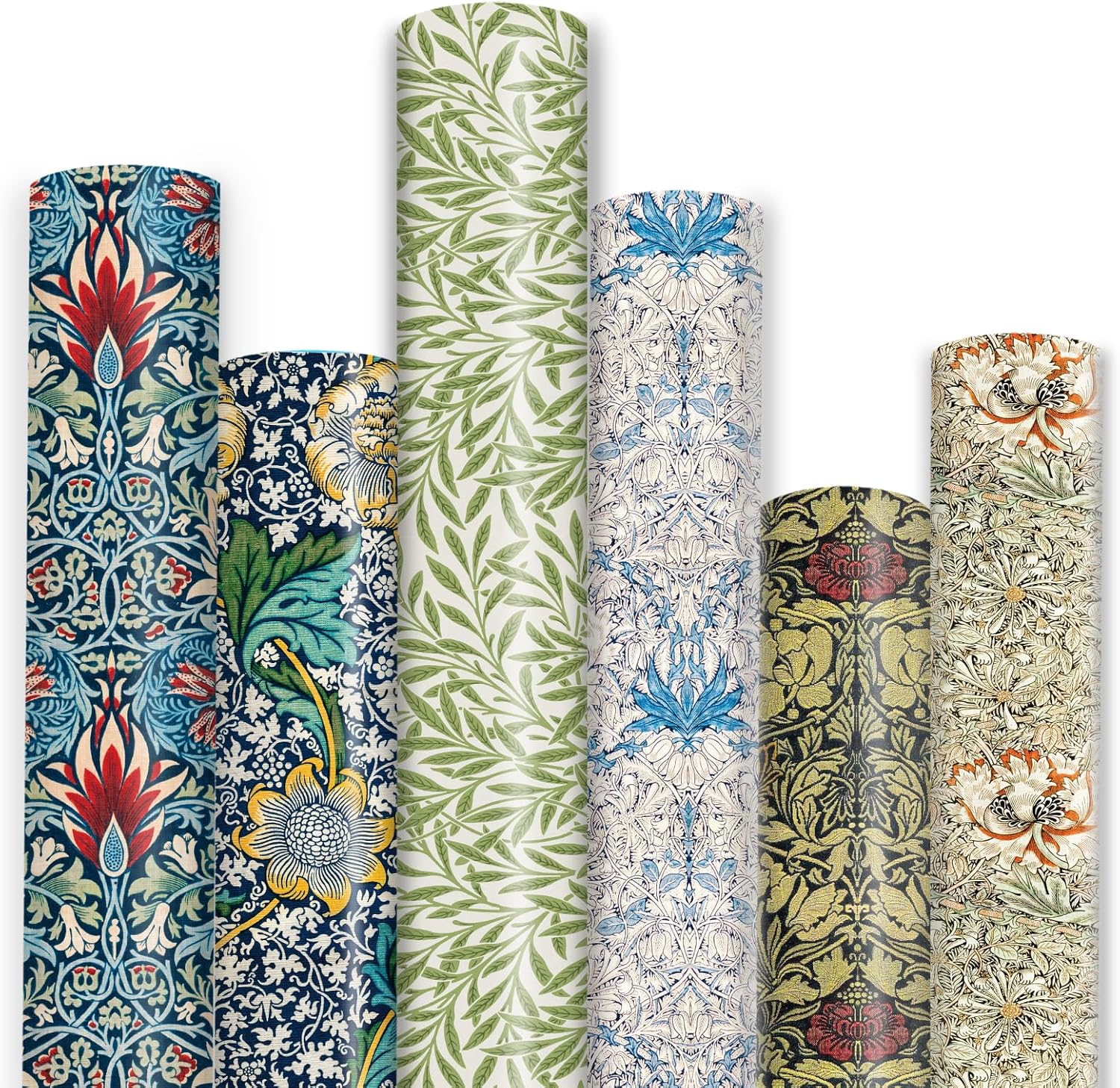 Dtiafu William Morris Wrapping Paper 6 Vintage Floral Style