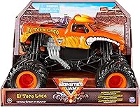 Vista 1 de Monster Jam, Camión monstruo oficial de El Toro Loco, vehículo de colección fundido a presión, escala 1:24, juguetes para niños a partir de 3 años