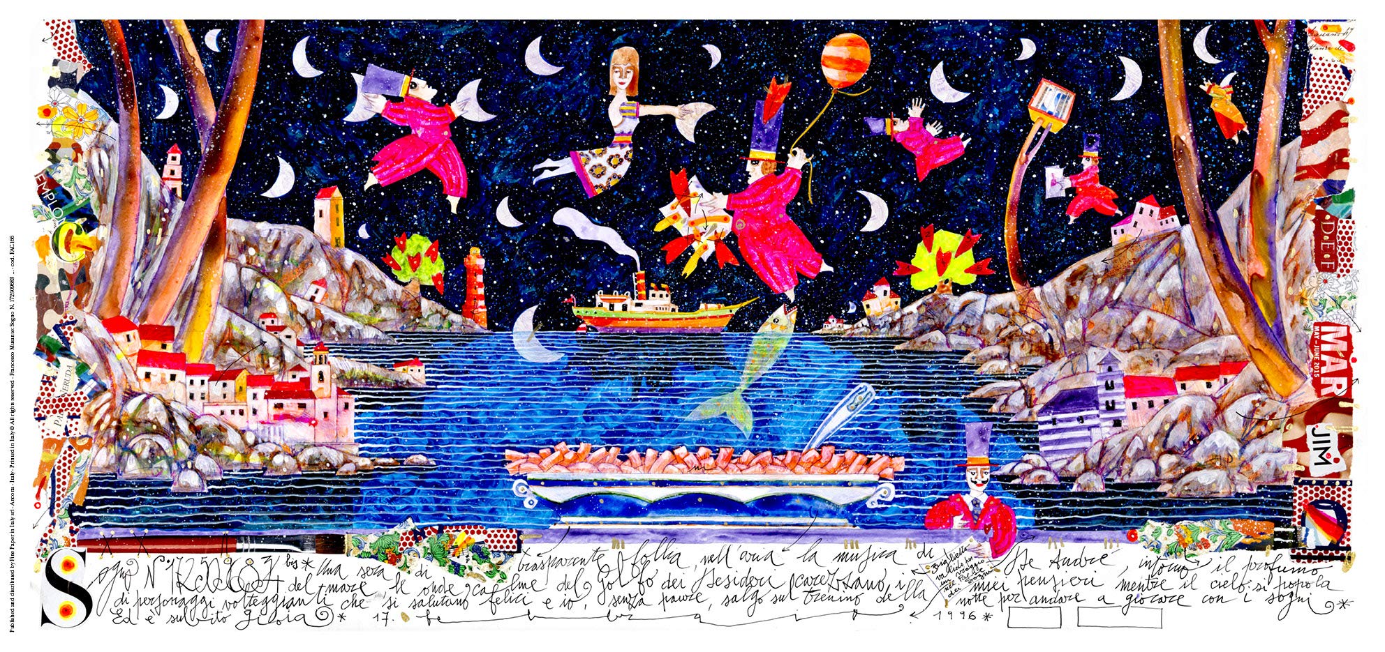 Poster MUSANTE 'Il Sogno Segreto' | Fine Paper In Italy Cm 33x45 | Stampa Di Qualità Senza Cornice | Cod. FAC176