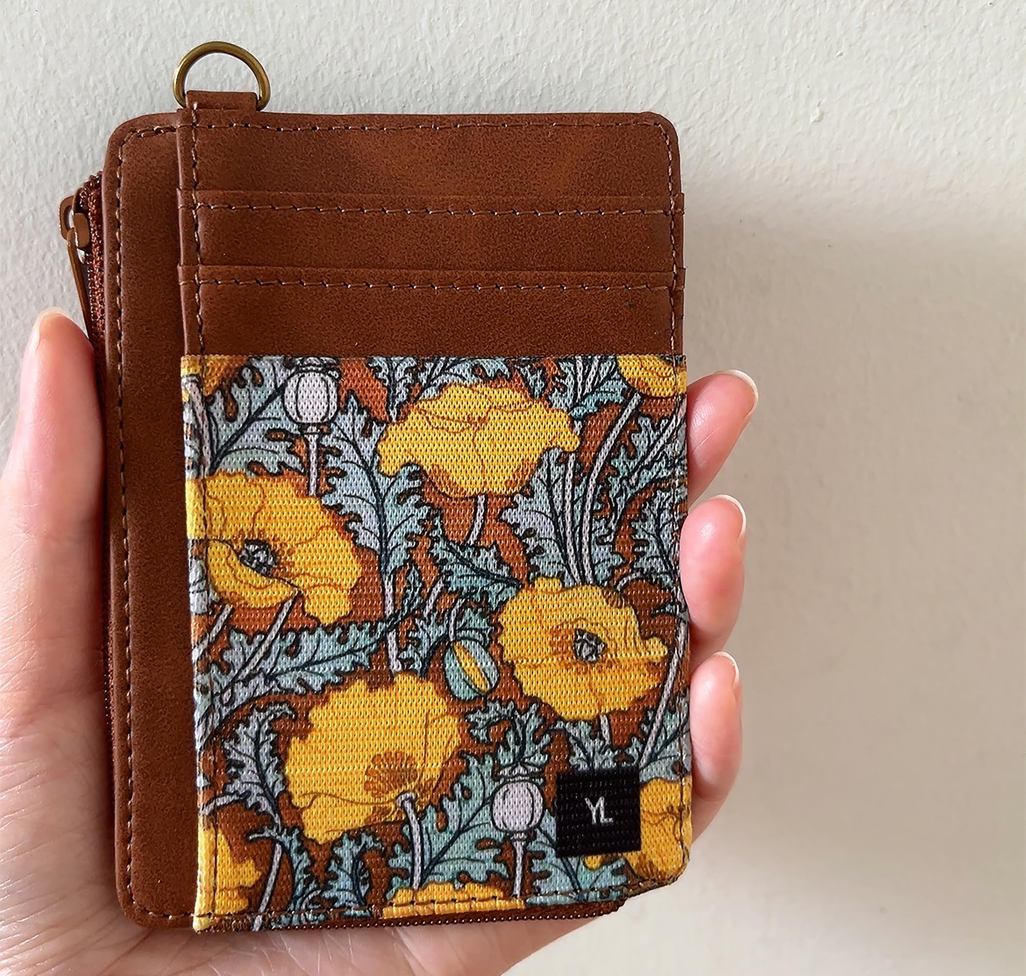 YLUEAWP Wallet Rfid Card Holder Credit Cardholder for Women Men Thin Pocket Card Case Small Slim Minimalist Keychain Wristlet Wallets Leather