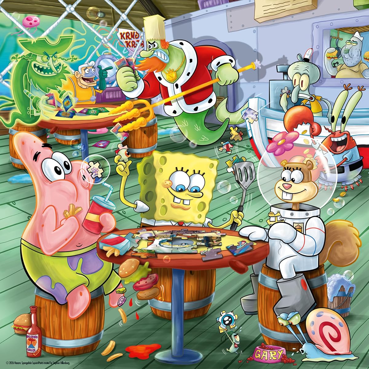 Ravensburger Games Night at the Krusty Krab 500 Piece Puzzle for Adults
