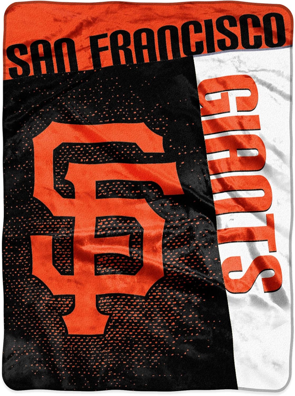 Northwest MLB San Francisco Giants Unisex-Adult Raschel Throw Blanket, 60" x 80", Strike