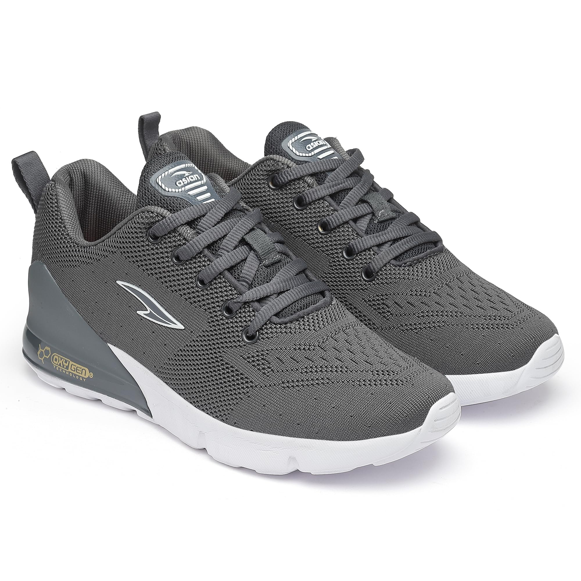 asian West Men's Running Shoes | Lightweight Knit Sports Shoes with Cushioned Sole, Breathable Lace-Up Athletic Shoes for Running & Walking-picture-4