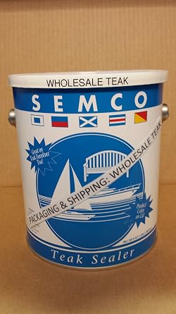 Semco Teak Sealer 1 Gallon Gold Sealant Protector -Gold Tone Finish-Packaged & Shipped WHAXSMG