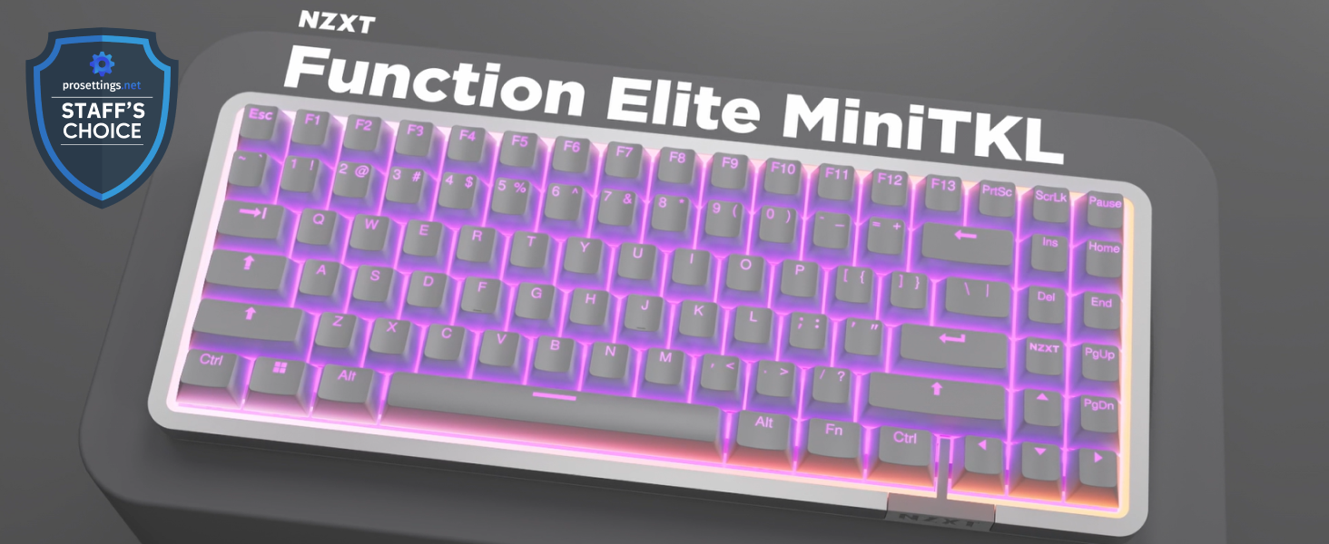 Amazon.com: NZXT Function Elite MiniTKL (White) : Video Games