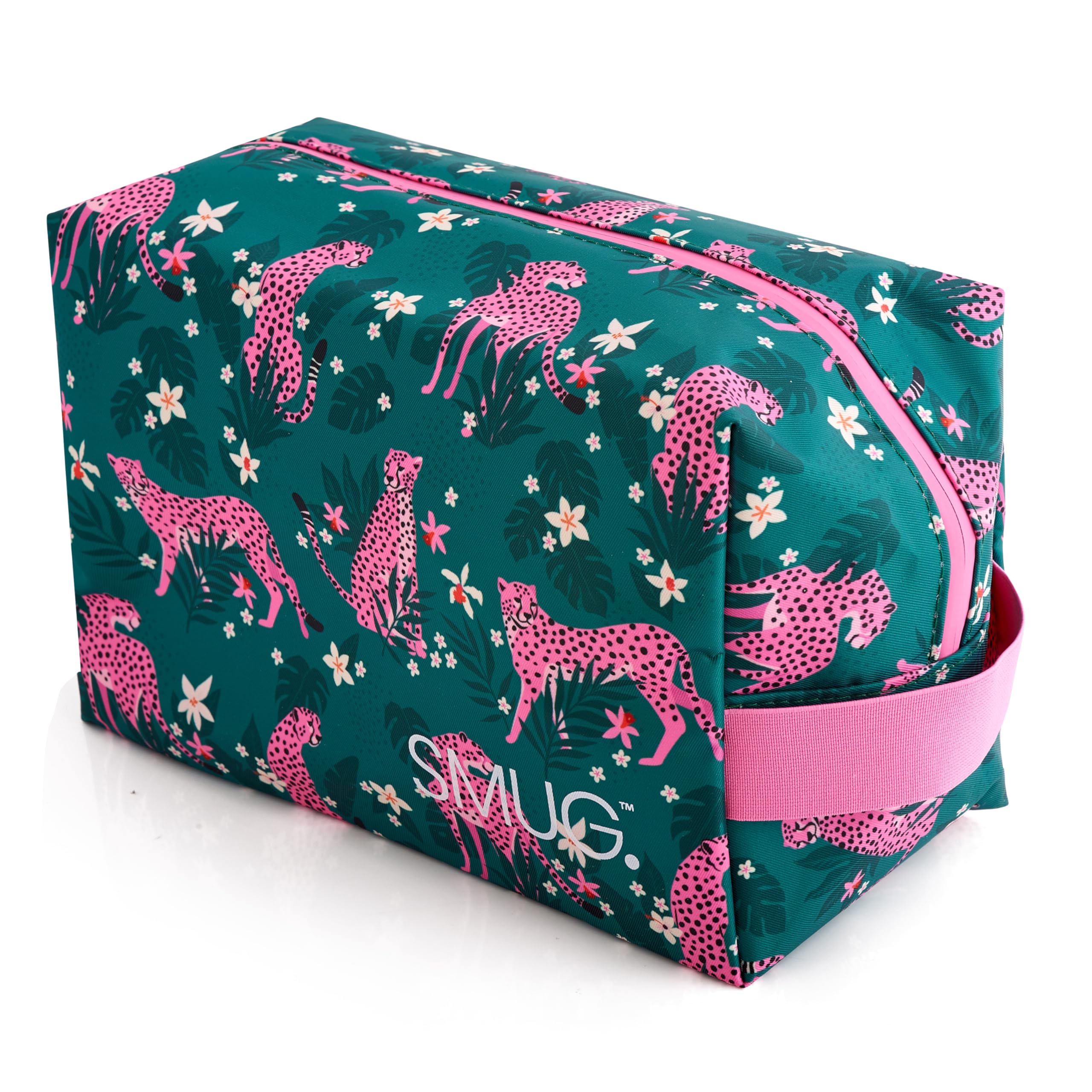SMUG Wash Bag | Waterproof Travel Toiletry Bags for Travelling, Gym, Shower, Shaving, Toiletries, Cosmetics & Makeup Bag | Large Washbag for Men & Women | Stylish, Spacious & Easy to Clean | Leopard — view 16