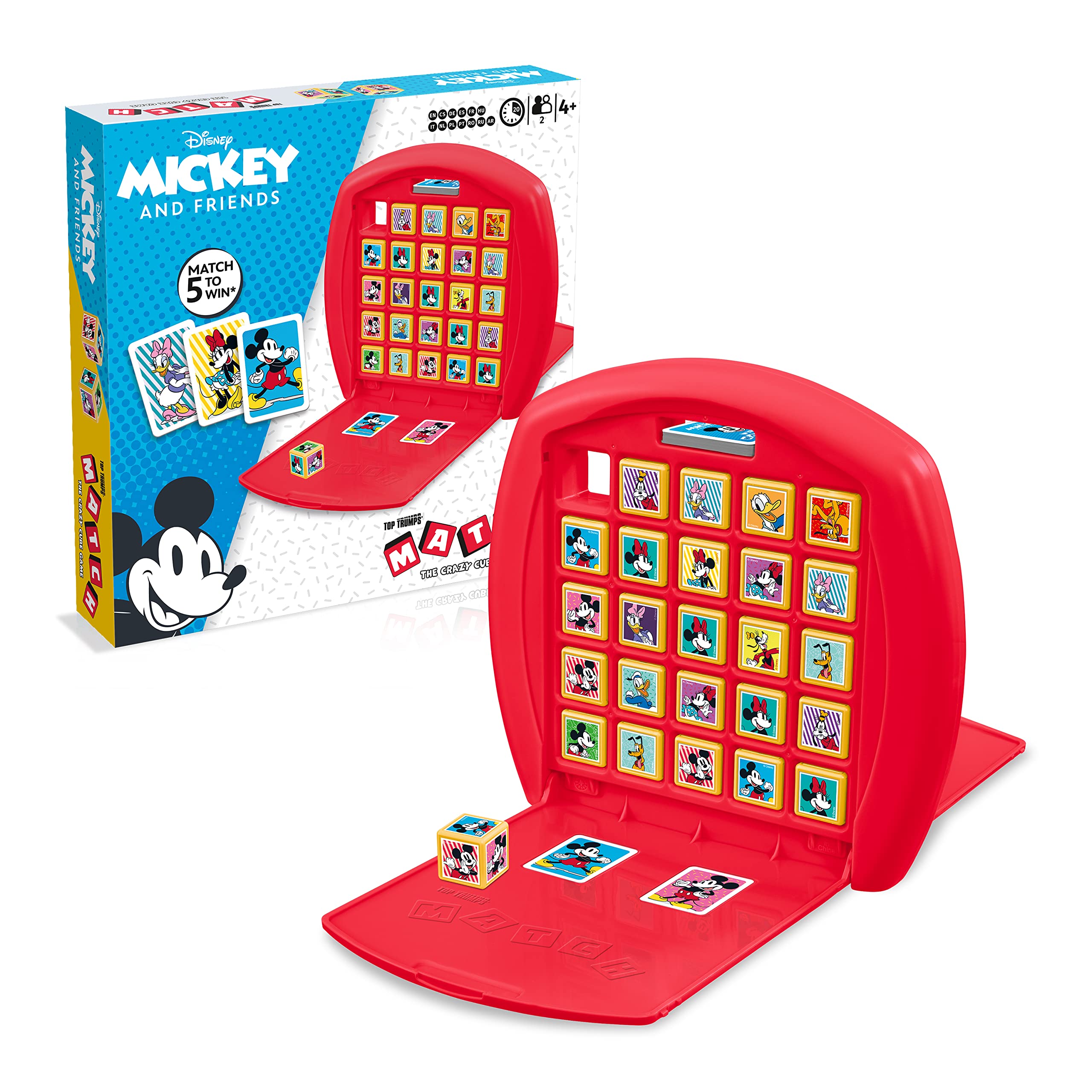 Top Trumps Mickey and Friends Match The Crazy Cube Game, play with 15 of your favourite characters including Mickey - Image 2