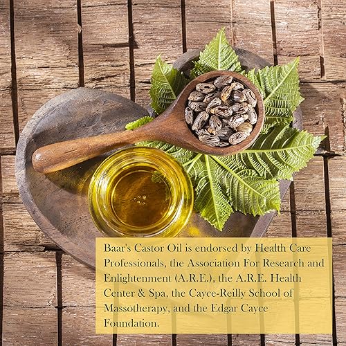 Miniatura 5 de Baar Aceite de ricino orgánico para renovación de pestañas, cejas y cabello, reparación y protección de la piel, desintoxicación y limpieza y alivio
