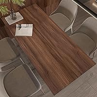 Vista 2 de Walnut Wood Grain Contact Paper Peel and Stick Wood Wallpaper Removable Self-Adhesive Wooden Vinyl Wrap Waterproof Thicken No Bubbles Design for