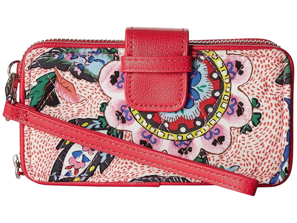 

Vera Bradley RFID Smartphone Wristlet (Stitched Flowers) Wristlet Handbags, Multi