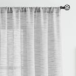 Rideaux gris Semi Sheer pour chambre à coucher Salon 63inch Panneaux de rideaux en lin Faux Filtration de lumière Draps de fenêtre pour la ferme Décor Rod Pocket 52" W 2 Panneaux