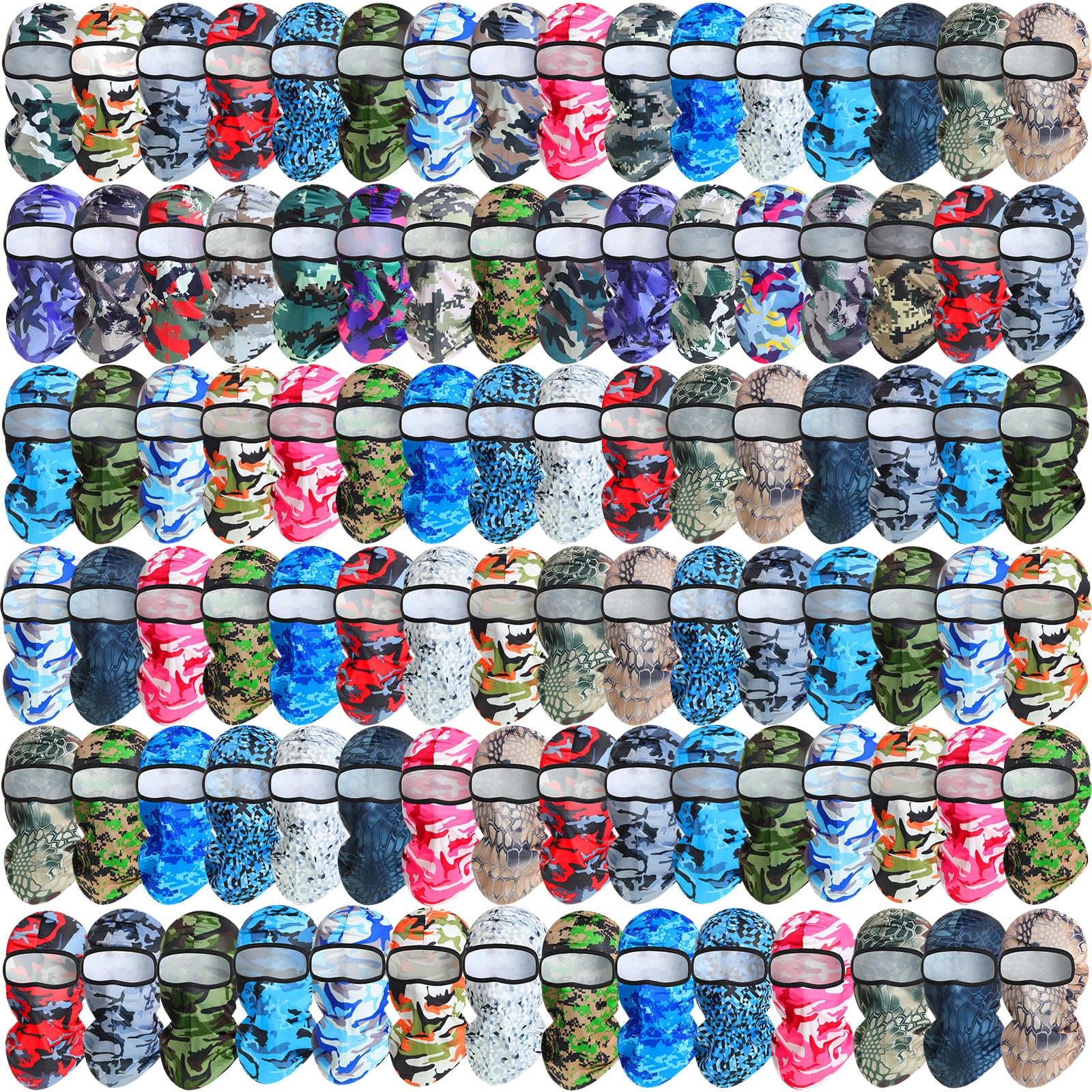 Funtery 94 Pcs Balaclava Ski Mask Bulk Full Face Mask Men Women