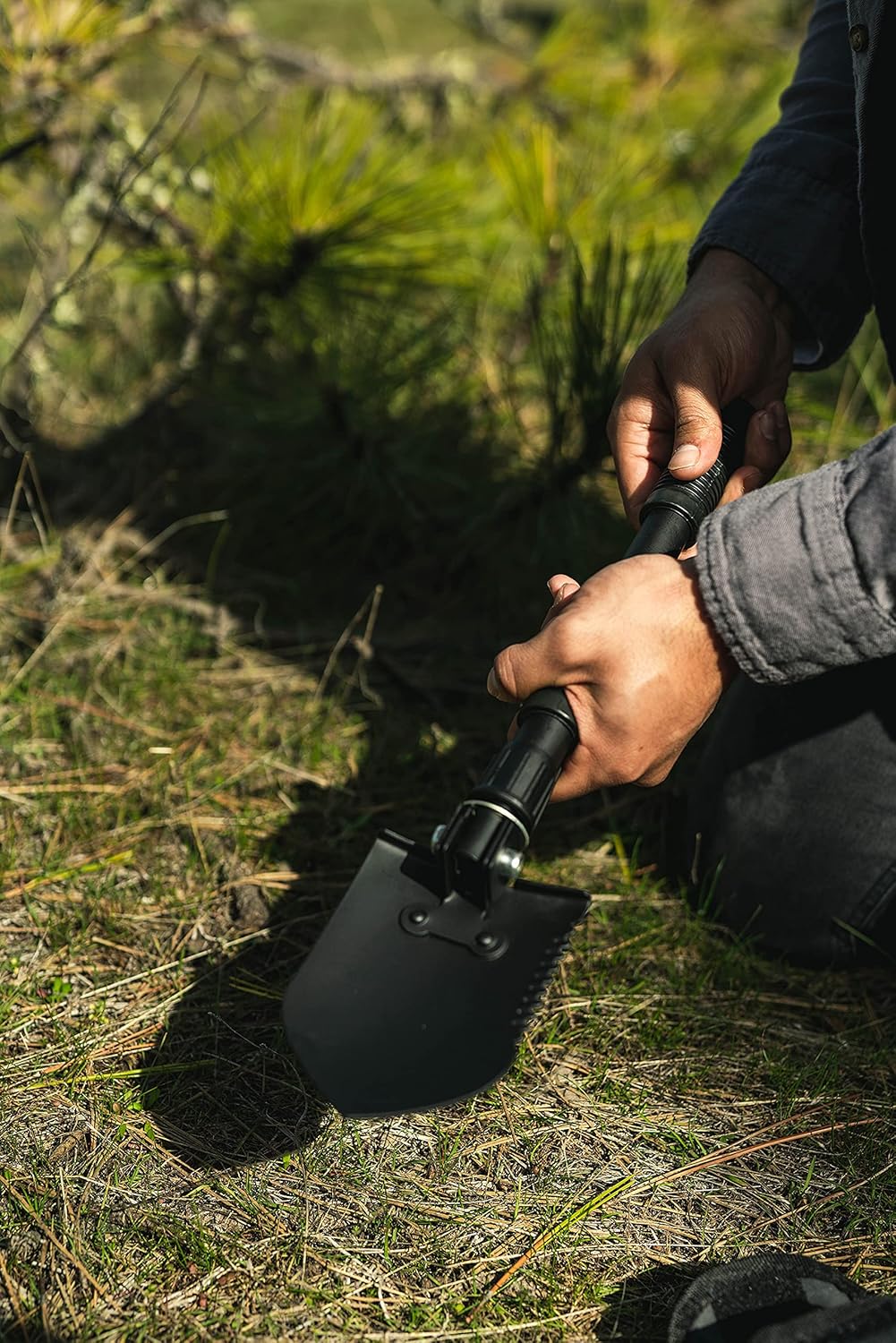 Stansport Mini Shovel/Pick Combo, Black, one Size : Sports & Outdoors