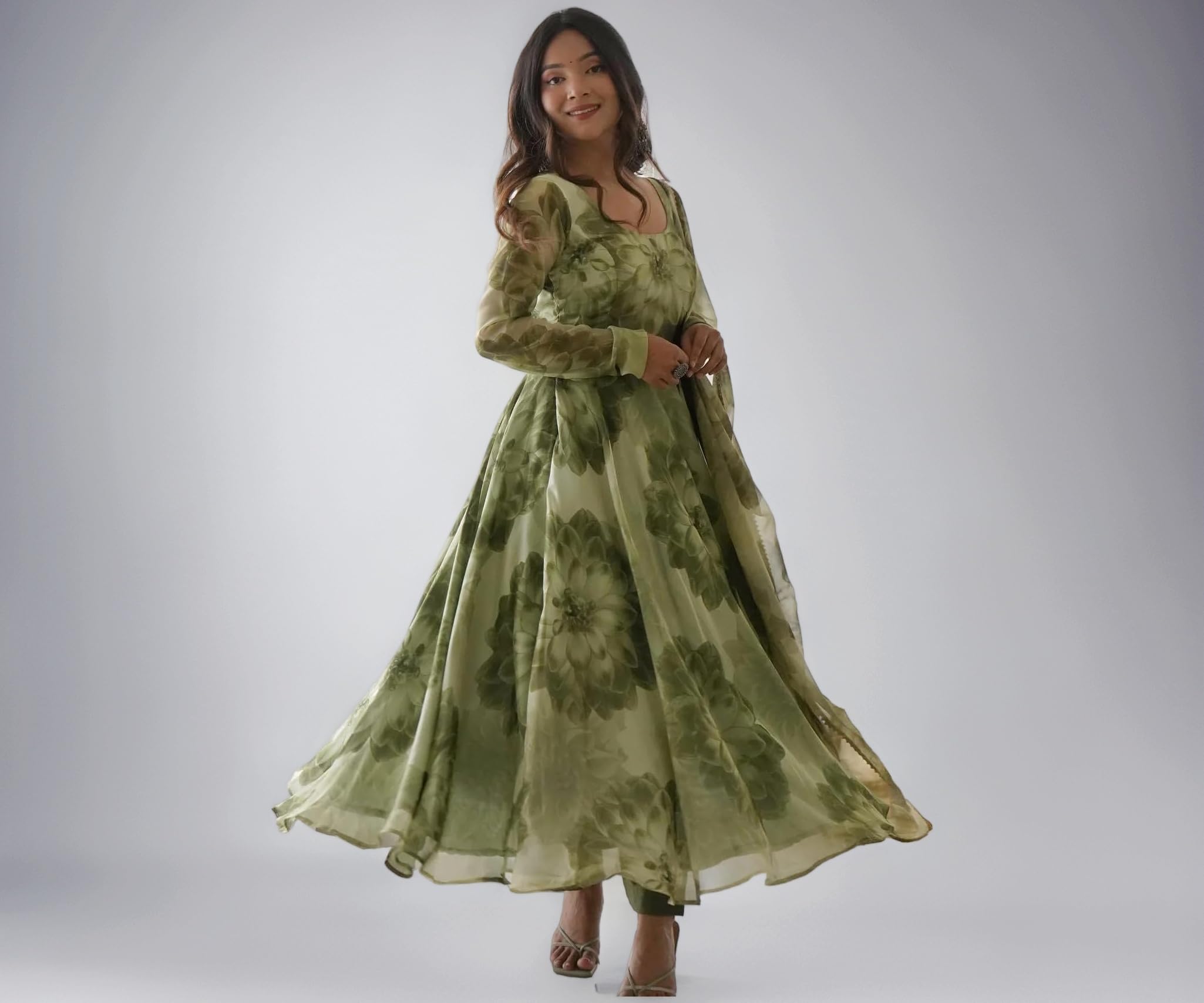 Wedani Georgette Anarkali Kurta Set for Women