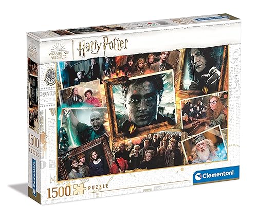 Clementoni - Harry Potter Potter-1500 Adult Pieces, Famous Movie Puzzles, Made in Italy, Multicoloured, 31697