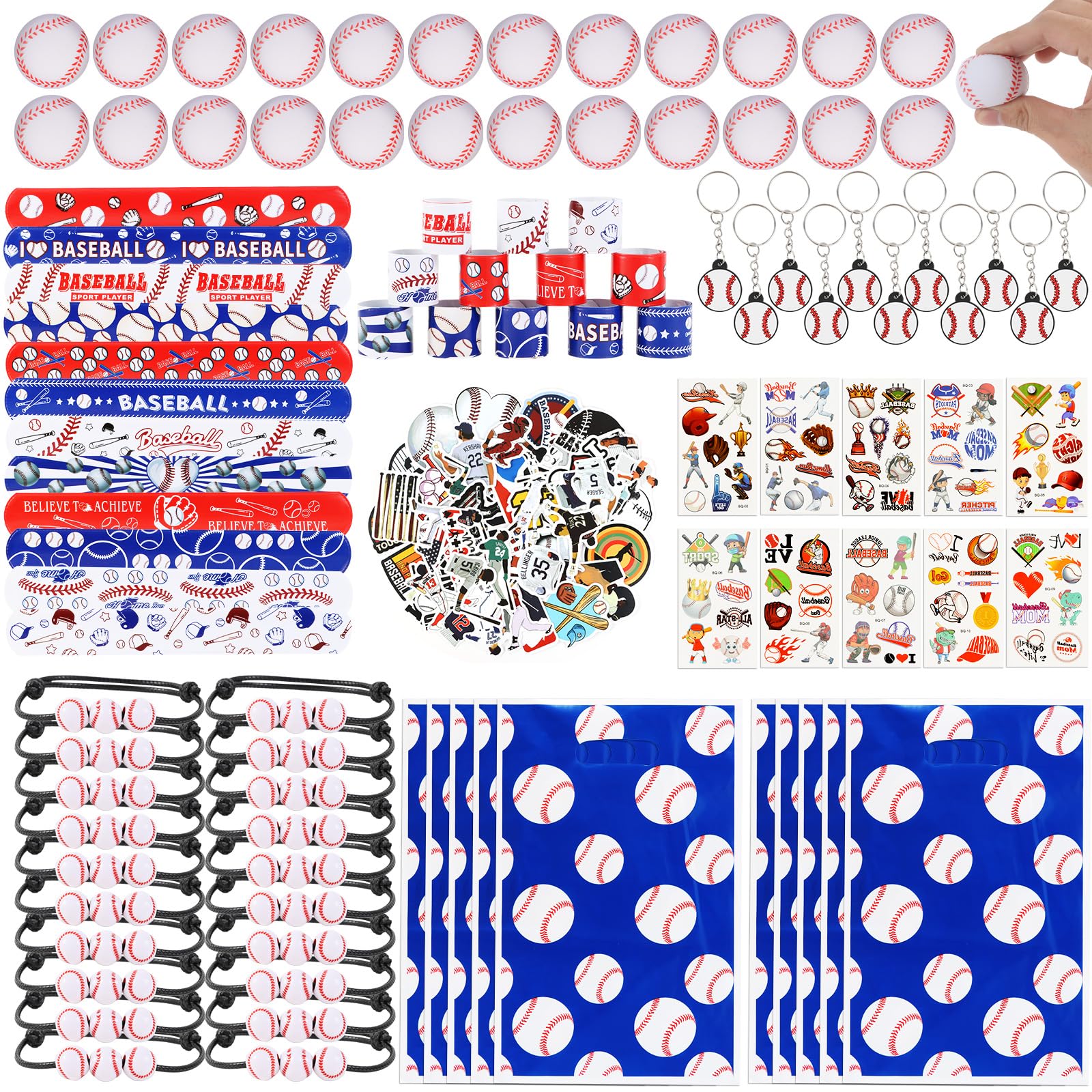 Kolewo4ever 294 Pieces Baseball Party Supplies