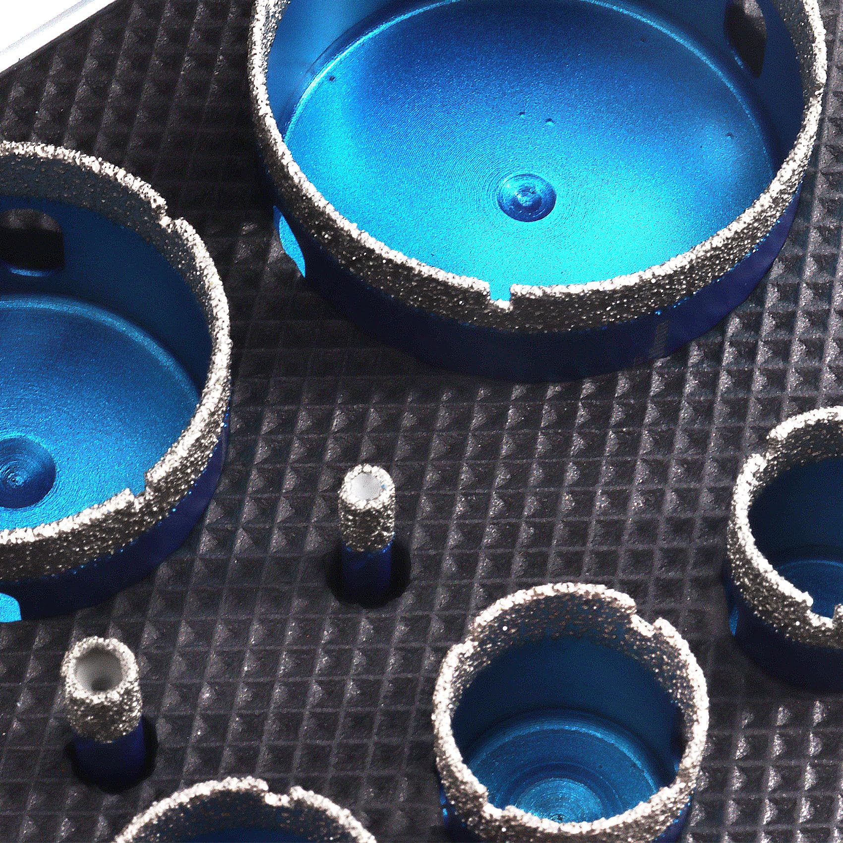 Punta per Trapano Diamantata Set - Frese diamantate 6/8/10/20/25/28/32/35/45/50/65mm punte diamantate per Porcellana Granito Piastrella Marmo Taglio a Secco