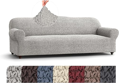 Miniatura 10 de PAULATO BY GA.I.CO. Funda desmontable para sofá - Funda elástica para sillón - Elegante funda para sofá con cojines - Funda desmontable de tela de