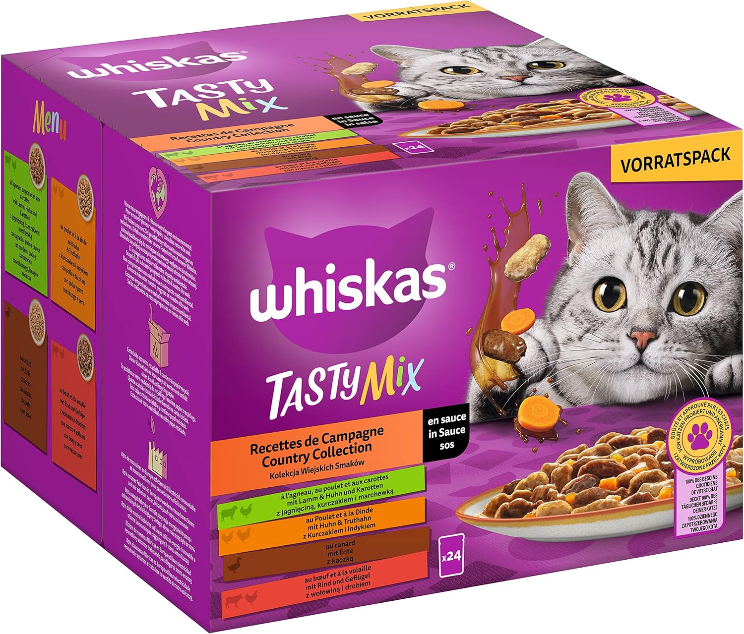 Whiskas Deal des Tages: 48 Portionen Tasty Mix Country Collection für glückliche Samtpfoten!