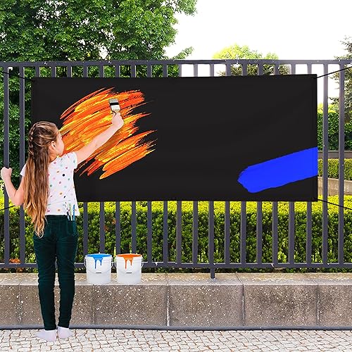 Miniatura 6 de Cartel de vinilo, pancarta en blanco, flexible de PVC, 11 onzas, bordes con dobladillo con ojales, impresión de una sola cara, impresión ecológica