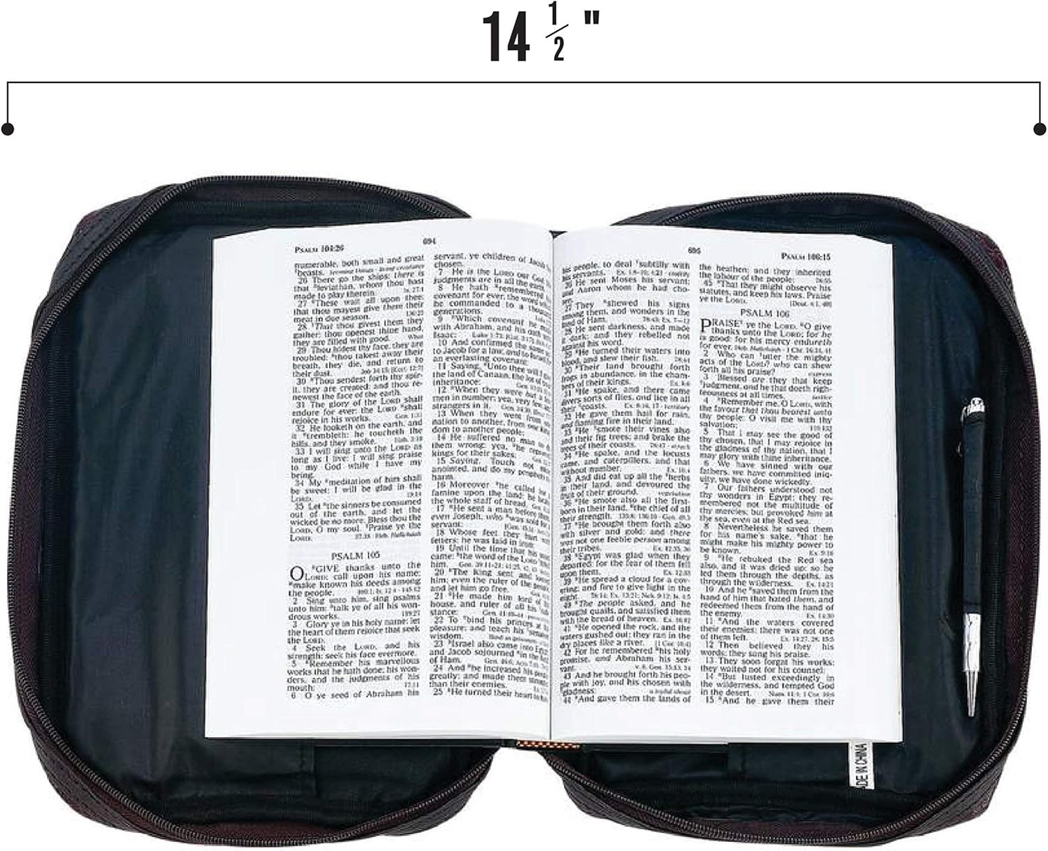 BNF Embassy Alligator Embossed Genuine Leather Bible Cover, Protects and Shelters Your Bible Keeping It Safe and Offers Additional Storage, Burgundy