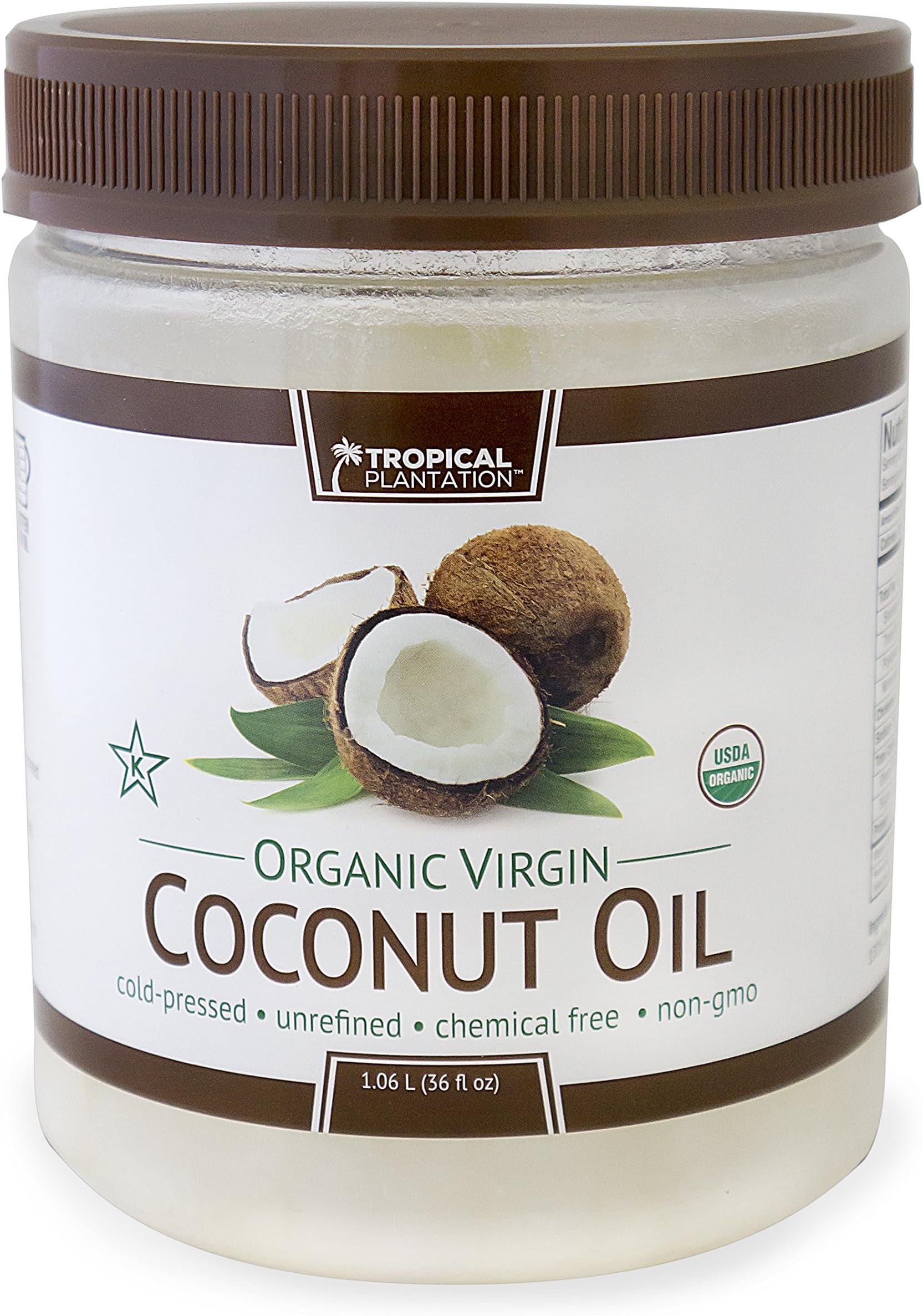72oz Organic Virgin Coconut Oil Twin Pack (2 – 36oz jars)