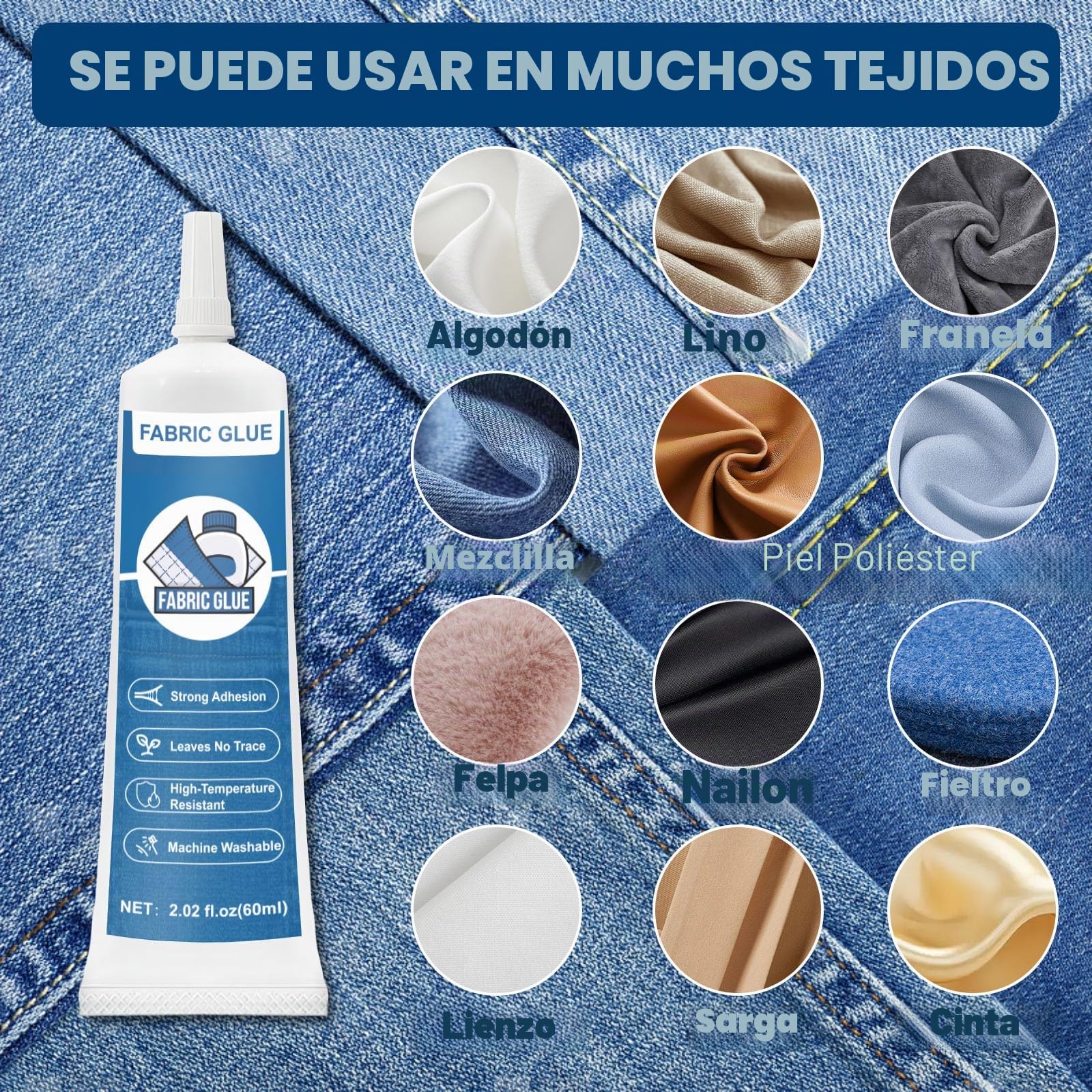 pegamento textil extrafuerte 120ml, pegamento para tela permanente transparente lavable, pegamento para telas y tejidos todas las telas, insignias, reparación de muñecas