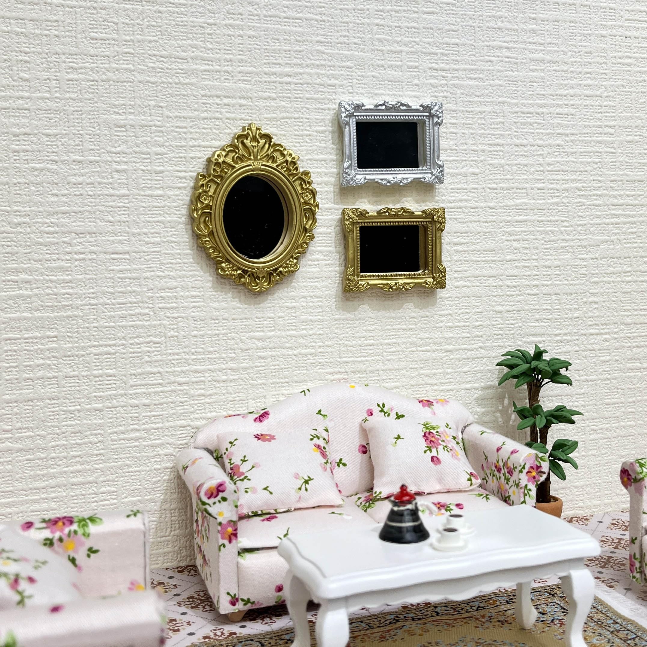 Accesorios para casa de muñecas en miniatura, mini libros y mini espejo para casa de muñecas a escala 1/12, accesorios y muebles, cosas en miniatura, 13 piezas 3