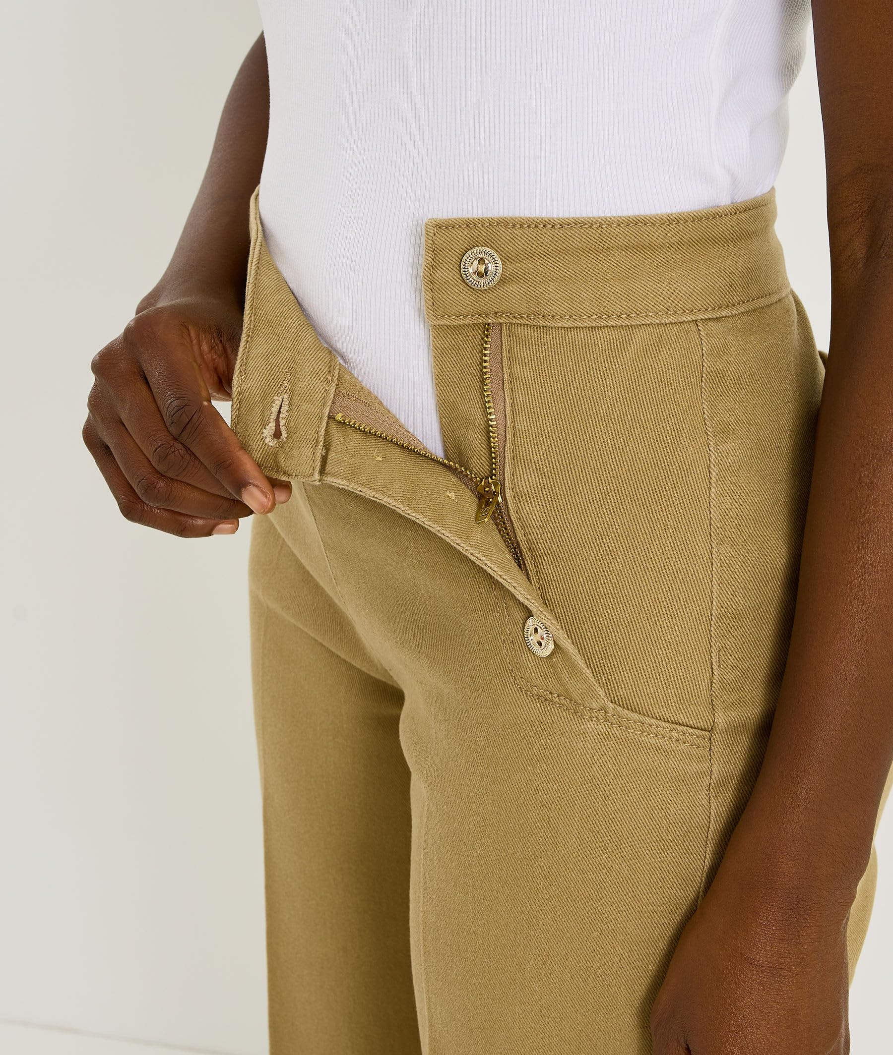 Grain de Malice Jean Flare à Pont Pompon F02 Femme