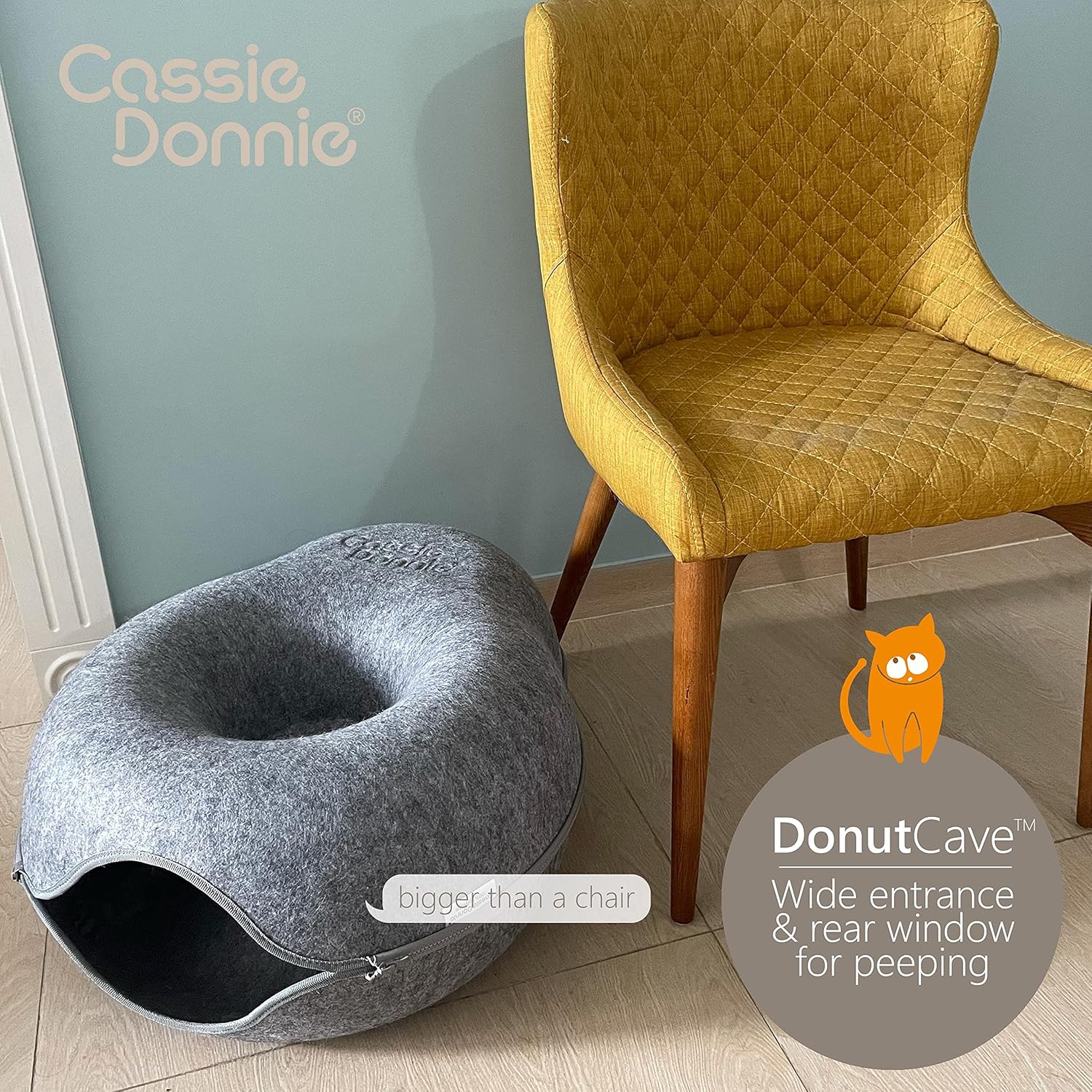 CassieDonnie Cat Cave for Indoor Cats Cat Houses & Condos. Cat Hideaway Cave. Washable nontoxic eco-Friendly Recycle Large Spacious for 2 Cats / Small Dogs up to 20lbs : Pet Supplies