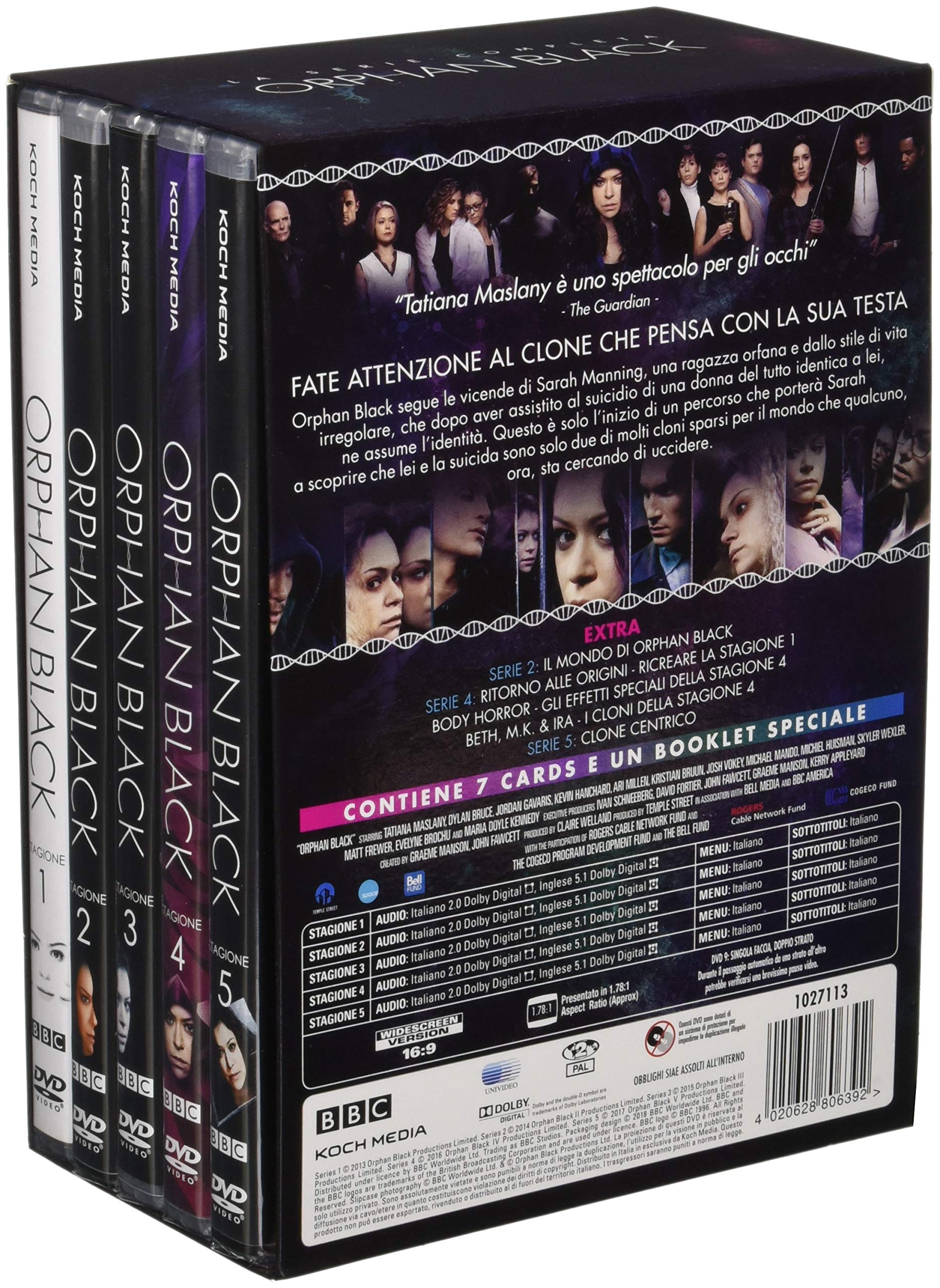 Orphan Black - Special Clone Edition (15 DVD + Cards e Booklet)