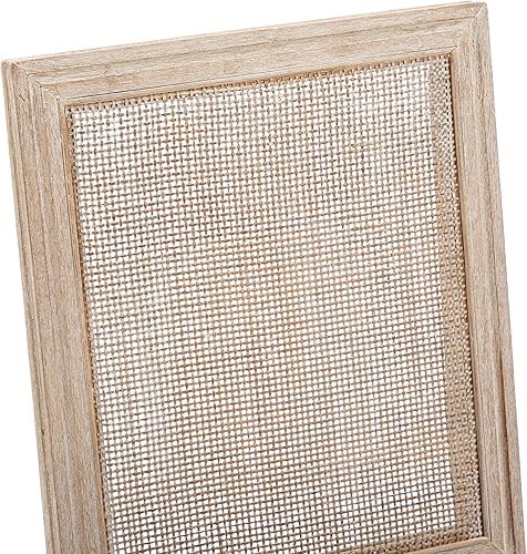 Miniatura 25 de chairus Juego de 2 sillas de comedor de ratán de granja, sillas de campo francesas de cuero con respaldo redondo, sillas laterales ovaladas para