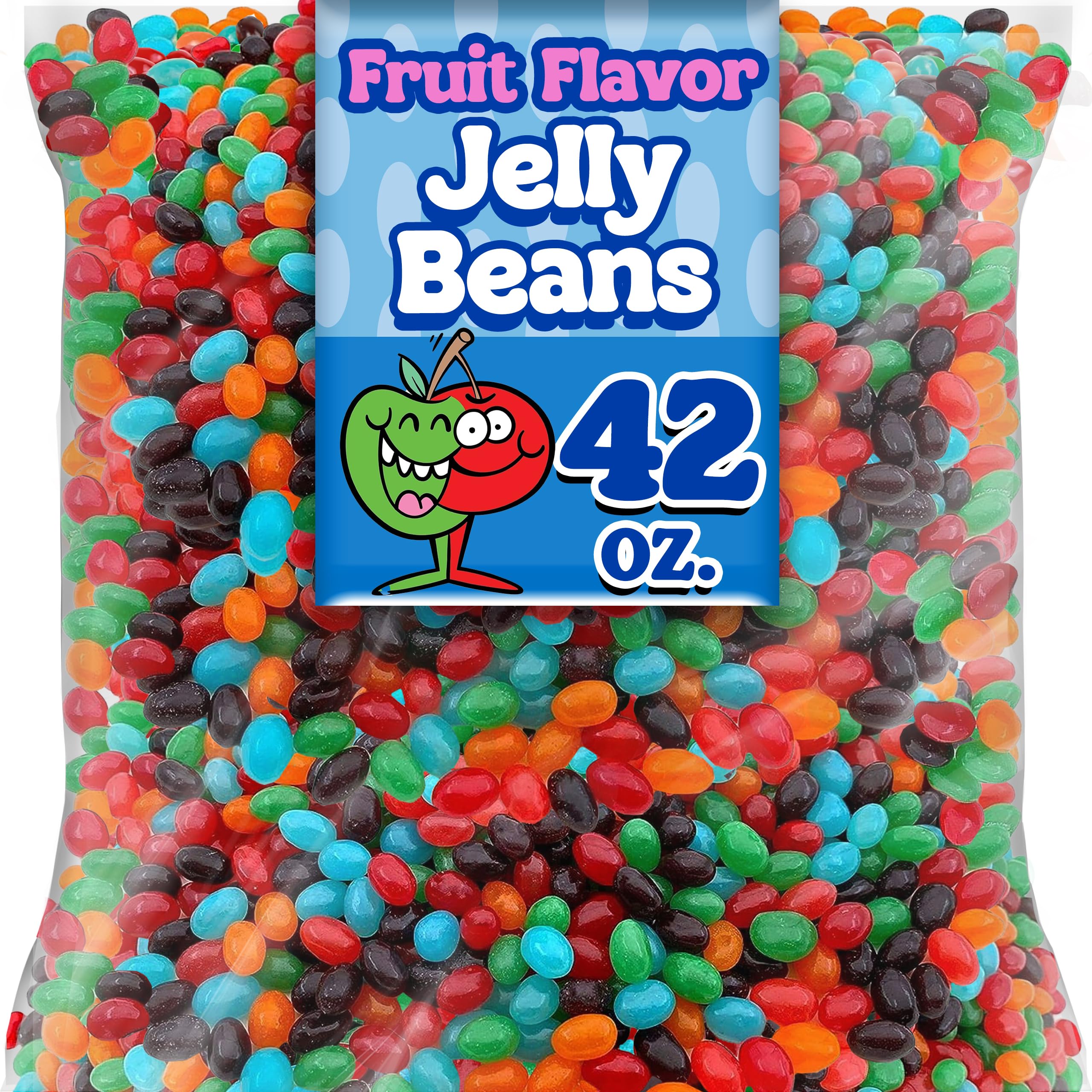 JolliRancher Jelly Beans Candy, Bulk Jelly Beans Bags, 5 Assorted Original Fruit Flavors Kids Gummy Candy, Party Bag Filler, 14 oz Each
