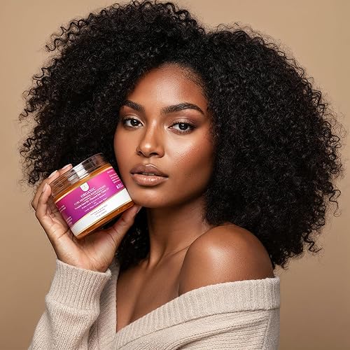 Miniatura 8 de Los rizos definen y estilizan el gel de natillas, mejora la definición de tus rizos y mantiene tu estilo. Formulado con linaza, semillas de calabaza